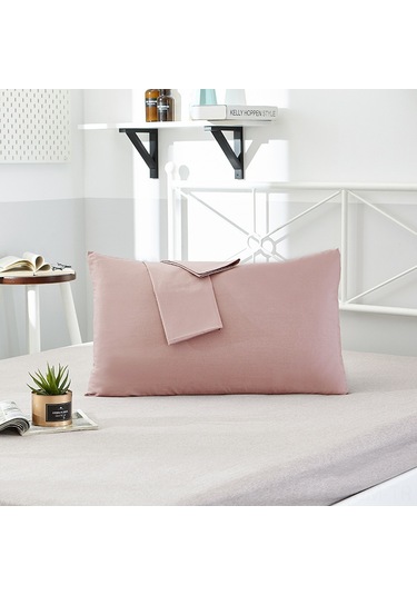 Suofeng Ev Otel Kullanıma Uygun 40'lı 13372 Saf Renkli Yastık Kılıfı Tekli Çift Paket Kuru Pembe 48x74 - Kolay Kullanım, Dayanıklı Malzeme Diğer