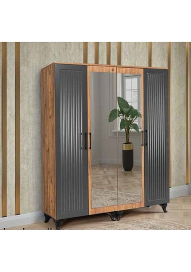 Kdl İnci 4 Kapılı Dolap
