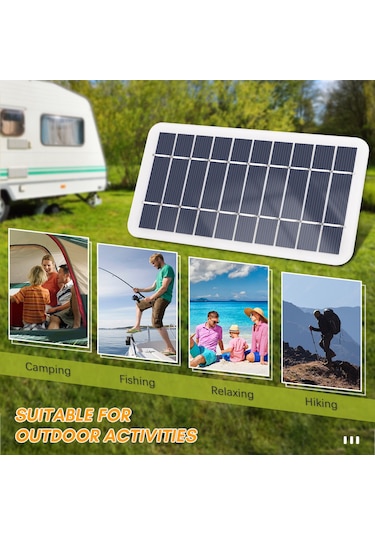 Youmex 5v 2w Mikro Usb Güneş Paneli - 3 Metre Kablolu Dıy Güneş Şarj Cihazı 16x9.5cm