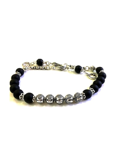 Tesbihsakarya Zaza - Isimli - Kişiye Özel - Mat Oniks Doğaltaş Tesbih - 8 Mm