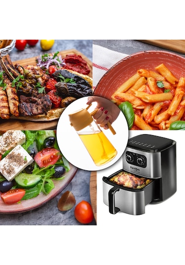 Porsima Alk-3157 Çok Amaçlı Cam Sprey Şişe Yağlık Yağdanlık Sarı