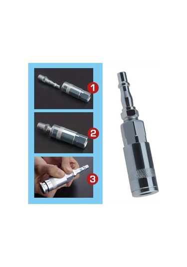 Dashanshop 2 Adet Avrupa Stili Hortum Bağlantı Adaptörü Kompresör Parçaları