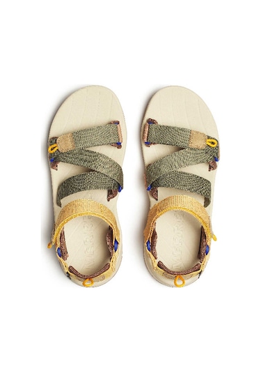 Merrell Speed Fusıon Sport Rmx Yeşil Erkek Sandalet 000000000102237780 Yeşil-sarı-bej Yeşil - Sarı - Bej