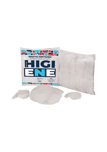 Higiene Tek Kullanımlık Lastikli Sedye Örtüsü 400'lü 80 x 240 CM