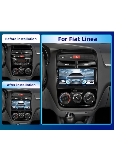 Fiat Linea Android Multimedya 2gb/32gb Carplayli 9 İnc Ips Ekran