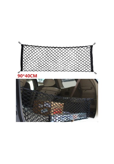 Araba Saklama Çantası 90x40cm Siyah Plastik Naylon Araba Saklama Çantası