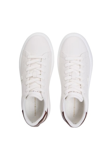 Kadın Metalik Detaylı Platform Tabanlı Sneaker - Beyaz/bronz Ancient White