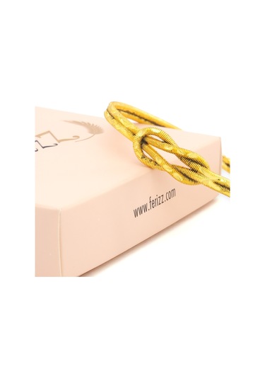 Altın Kaplama İmitasyon Aşk Düğümü Ajda Bilezik Blz-3119 Altın