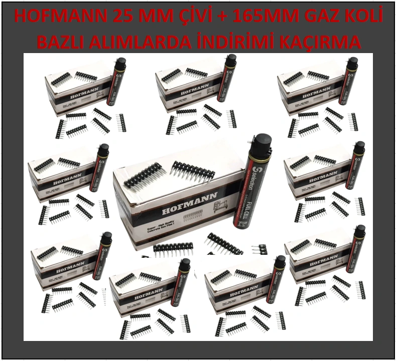 Hofmann Tabanca Çivisi + 165mm Gaz Tüpü 1 Koli