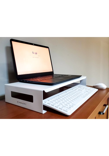 Bilgisayar & Monitör Yükseltici 51x25x9 Cm Ral 9003 Beyaz