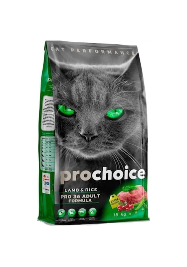 Pro Choice Pro 36 Kuzu & Pirinçli Yetişkin Kedi Maması 15 KG