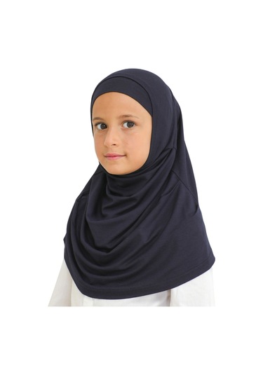 Çocuk Hazır Giyim Başörtüsü Şal Turban Viskon - Lacivert Lacivert