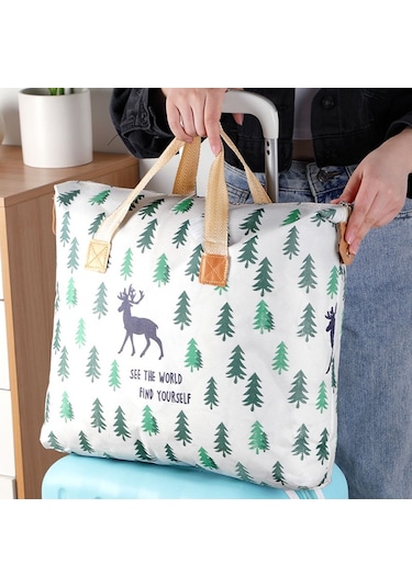 Sones Giysi Yorgan Saklama Çantası Büyük Kapasiteli Su Geçirmez Nem Geçirmez Taşınma Bagaj Çantası, Stil: 85l Büyük Ananas Diğer