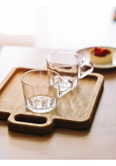 Lumınarc Çay Ve Kahve İçin Güzel Şeffaf Cam Kupa 2 Adet 316812167 Beyaz