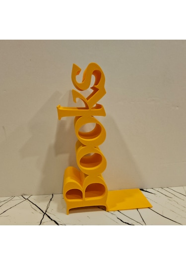 Kitap Tutucu Books Yazılı 3d - Sarı -