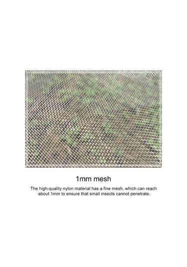 Sones Bahçe Toz Geçirmez Naylon Ağ Böcek Ekranı Paketleme Çantası, Ağ Açıklığı: 1mm, Özellikler: 2x5m