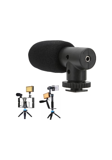 Yaleker Puluz Pu3017 Profesyonel Mikrofon: Gürültü Engelleme, Telefon-kamera Uyumlu, Vlog/mülakat/video Kaydı İçin Stereo Ses Alıcı