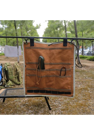 Homyl Seyahat Barbekü Için Sofra Saklama Çantası 38x36.5cm Haki