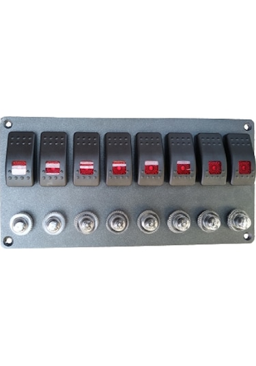 Tekne Ve Karavan Otomatik Sigorta Paneli. 8'Li