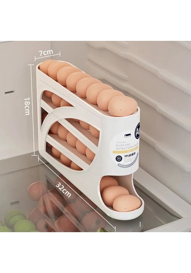 Maiyame Buzdolabı Düzenleyici Krem Rengi - Şık Ve Pratik Saklama Çözümü Bej