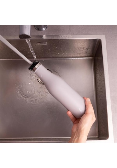 Lurch - 500 Ml Granit Gri, Paslanmaz Çelik Termos - Çift Cidarlı, Sızdırmaz - 240805 Beyaz