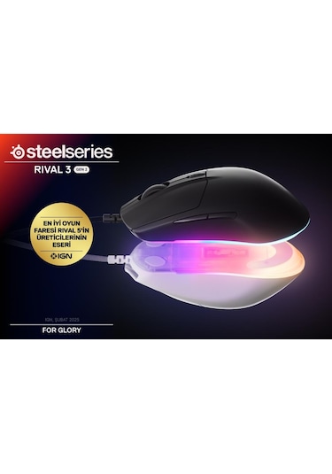 Steelseries Rival 3 Gen 2 Rgb Kablolu Gaming Mouse Siyah Diğer