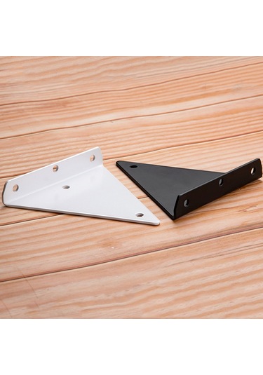 Sones Yük Taşıyan Görünmez Üçgen Braket Duvar Raf Braketi Vidalarla, Özellikler: 140x130mm Siyah