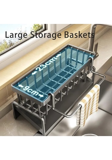 Maoyaya Mutfak Drenaj Sünger Raf Ev Lavabo Bez Sepeti Çok Renkli Bulaşık Çok Renkli Çok Renkli