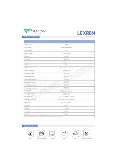 Lexron 3000 Watt 12v Tam Sinüs İnverter