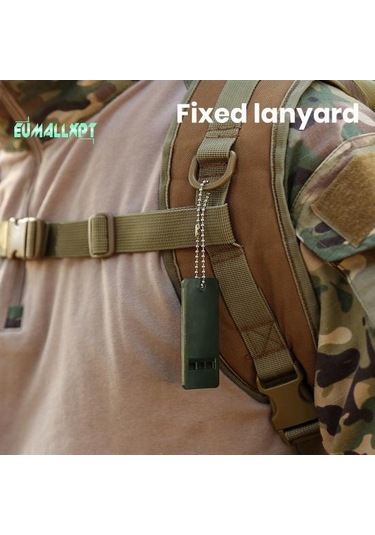 2 Adet 3 Frekanslı Düdük Anahtarlık Yüksek Desibel Hayatta Kalma Kamp Yürüyüş Acil Durum Aracı Çok Renkli