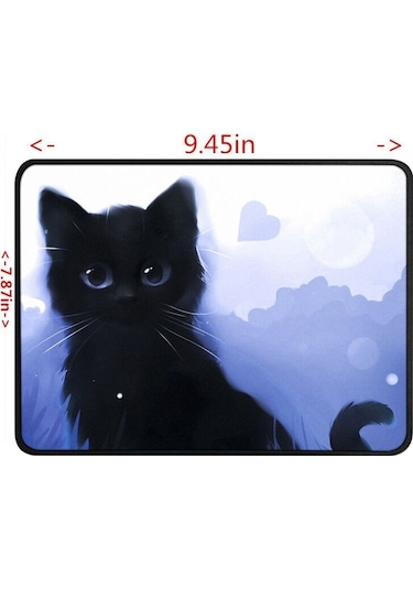 Kedi Karikatür Kaymaz E-spor Oyunu Mouse Pad