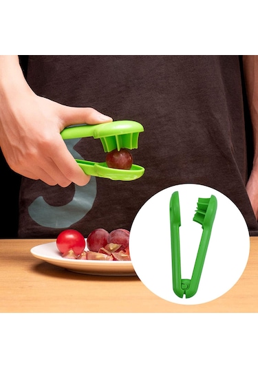 Homyl Üzüm Dilimleyici Manuel Mutfak Gereçleri Kesme Aleti Yeşil