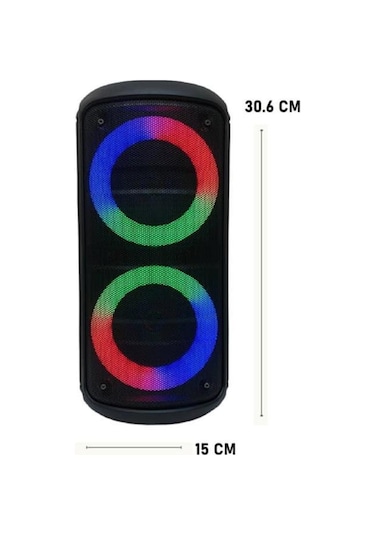Torima KTS-1296 Telefon Tutacaklı RGB Ledli Taşınabilir Bluetooth Hoparlör