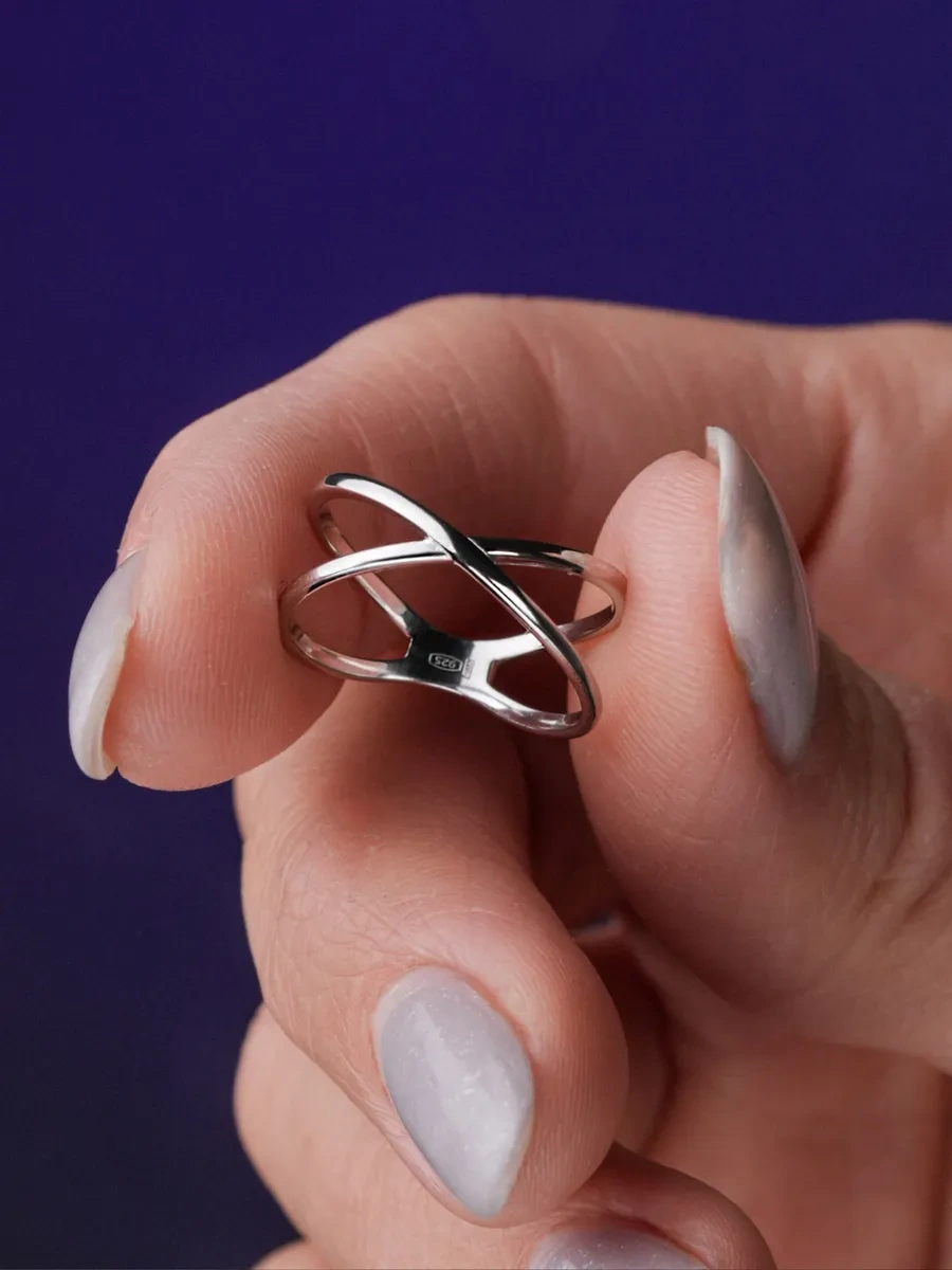 Lucente X Yüzüğü, 925 Gümüş 7700045 Gri