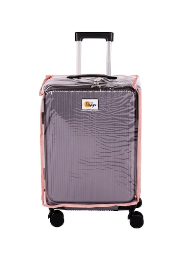 Biggdesign Moods Up Ön Bölmeli, Bardaklık Ve Usb Girişli Kabin Boy Valiz 20" Gümüş