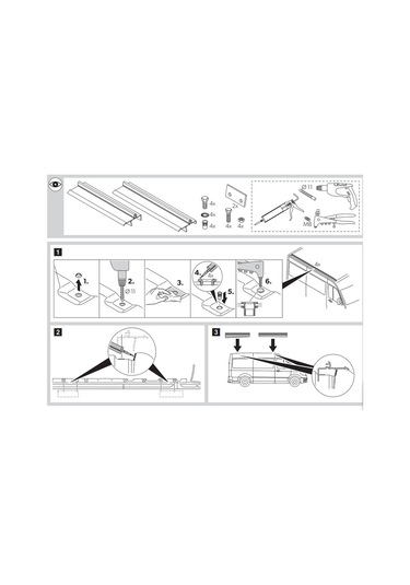 Dometic Pr2000 Vw Crafter 2017- Tente Montaj Braketi