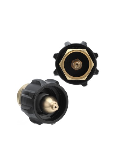 Moveevo Brass Propane Tank Refill Adapter - Qcc1 Pol Bağlantı Elemanı, Otomatik Kesme Özelliği, Dış Mekan Kamp Malzemesi, 1lb Lpg Silindirleri İçin