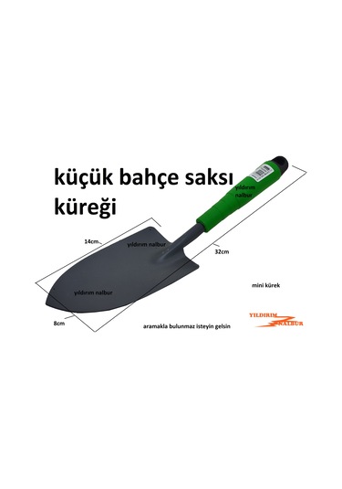 Bahçe Hobi Küreği Saksı Kürek Çiçek Gübre Mini Kürek