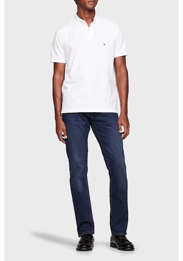 Tommy Hilfiger Erkek Polo Yaka T Shirt Mw0mw17770 Ybr Beyaz Beyaz