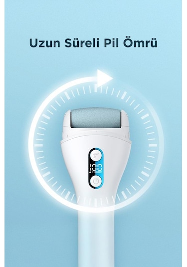 Torima Bcm-1138t Beyaz Led Ekran Göstergeli Turbo Modlu Su Geçirmez Ayak Bakım Törpüsü