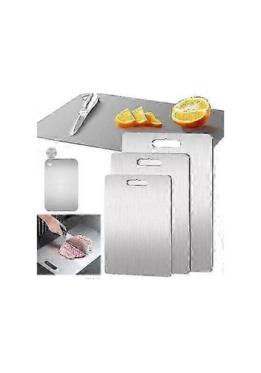 Titanyum Kesme Tahtası Çift Taraflı Titanyum Mutfak Doğrama Tahtası S202412275229 A Diğer