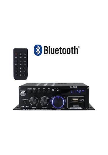 Yaozixa 12v Otomobil Ve Ev İçin Bluetooth Ak380 Güçlendirici - Yüksek Kaliteli, Dayanıklı, Kolay Kurulumlu