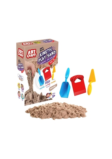 Art Sand Aksesuarlı Natural Oyun Kumu 1000 Gr. - Kinetik Kum Seti - Natural Kum - Doğal Kum Renkli