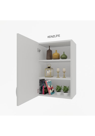 Zkenzlife mutfak dolabı irem  090.060.32 byz 2 raflı kapaklı  ofis banyo kiler evrak kitaplık
