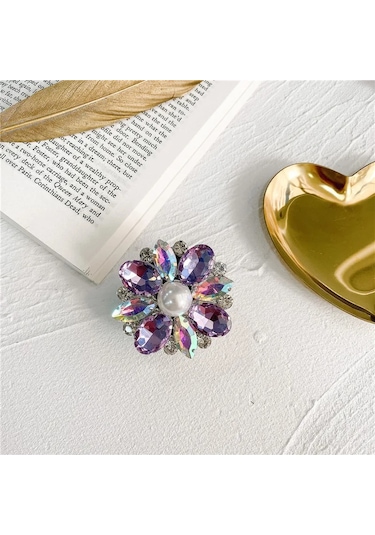 Goldenqian Lüks Elmas Inci Telefon Zil Tutucu Popüler Cep Telefonu Parmak Yüzük Katlanır Tutucu İphone Samsung Kavrama Montaj Braketi 17 17