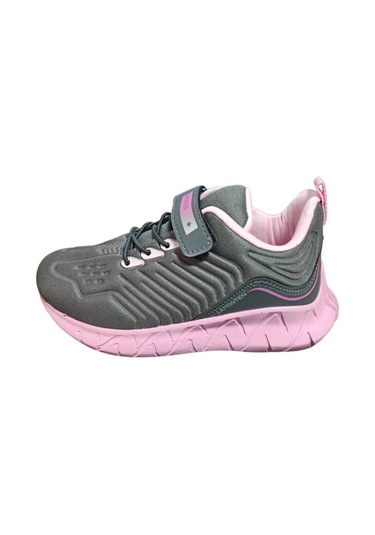 Lafonten Kids Günlük Anatomik Taban Çok Hafif Kız Sneaker Kaymaz Taban Rahat Spor Ayakkabı Füme Pembe Füme - Pembe