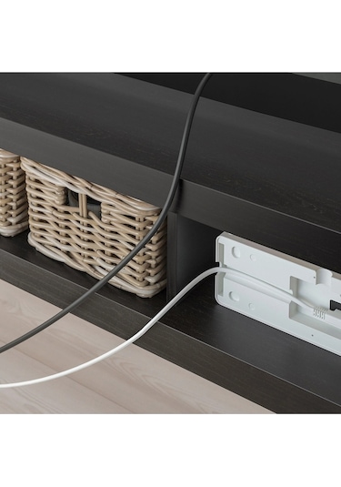 Tv Sehpası Lack 160 Cm Meridyendukkan 2 Raflı Tv Ünitesi, Televizyon Sehpası 160x35x36 Cm Venge Renk