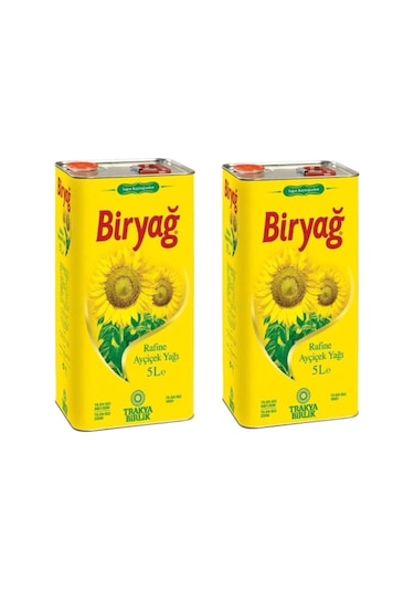 Biryağ Ayçiçek Yağı Teneke 2 x 5 L