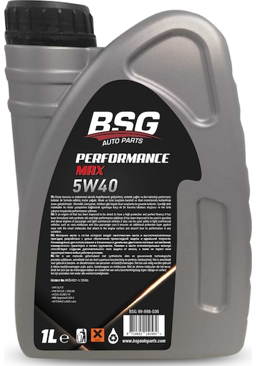 BSG Performance Max 5W-40 Motor Yağı 1 L
