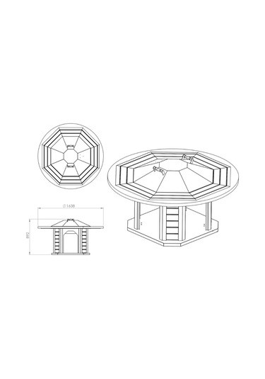 Zs Hermanos Grand Masa Barbekü Siyah - Kahverengi